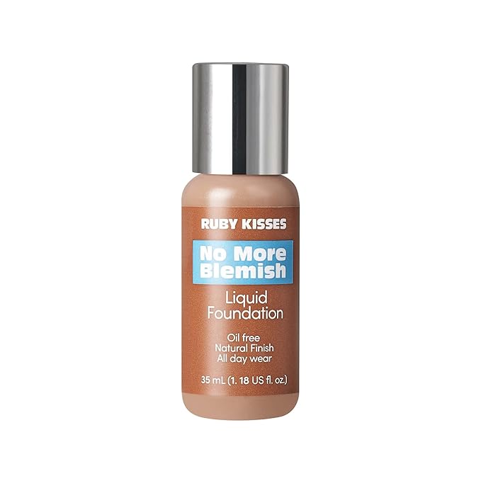 Ruby Kisses Liquid Foundation No More Blemish Oil-Free 1.18 Fl Oz