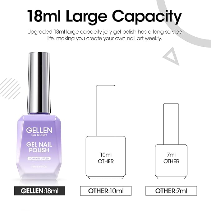Gellen Black Gel Nail Polish