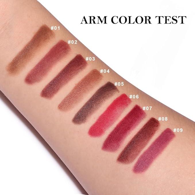 3Pcs Gradient Matte Lipstick Crayon Lip Liner pencil, Flawless Contour Gradual Ombre Effect lip Pencil, Lipstick for Women Long Lasting Waterproof Smudge Proof Lipstick Pencil 02#+03#+08#