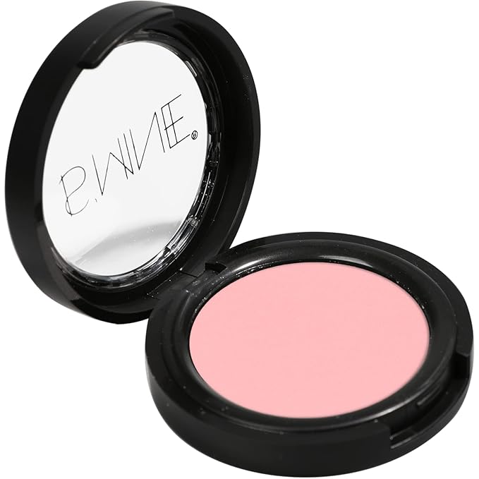 ISMINE Single Eyeshadow Powder Palette, Matte Light Pink, High Pigment, Longwear Single Eye Makeup for Day & Night