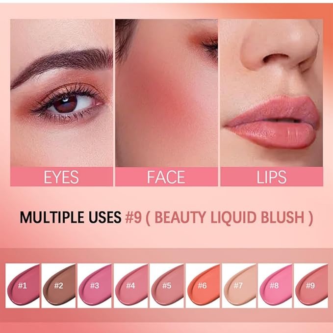 MAEPEOR Matte Liquid Blush 9 Colors Soft Cream (Color 04)