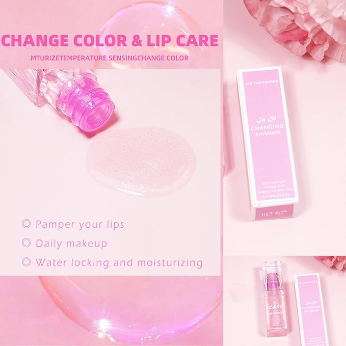 Magic Color Changing Lip Oil, Lip Oil Color Magic