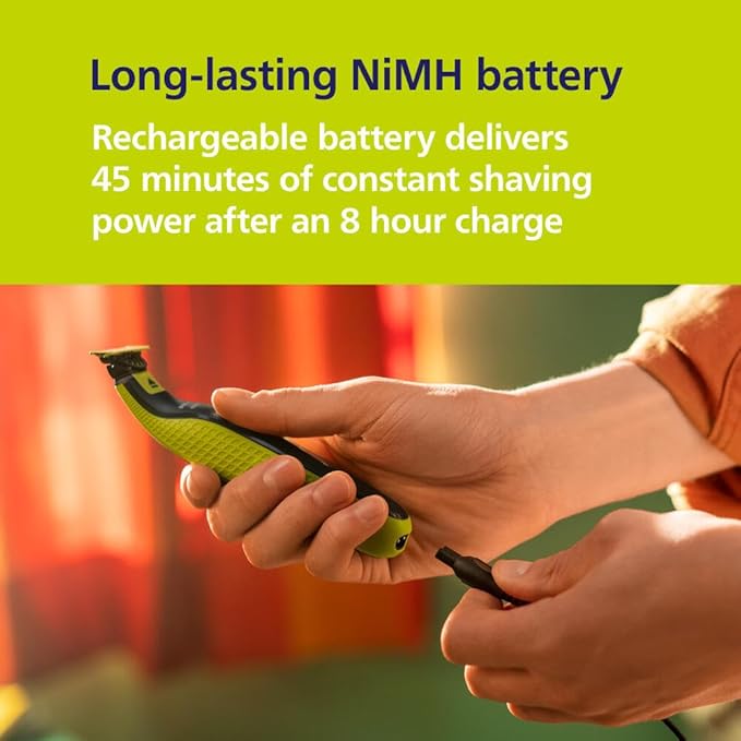 Philips Norelco OneBlade 360 Hybrid Face, Electric Beard Trimmer and Shaver, with 360 Blade Technology, 1x 360 Blade for Face, 5in1 Adjustable Comb, Model QP2724/90