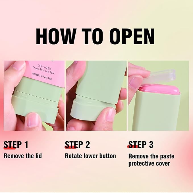 Multi-Use Makeup Blush Stick, Beauty Tinted Solid Blush