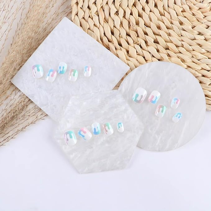 3 Pieces Resin Nail Art Palette, Nail Art