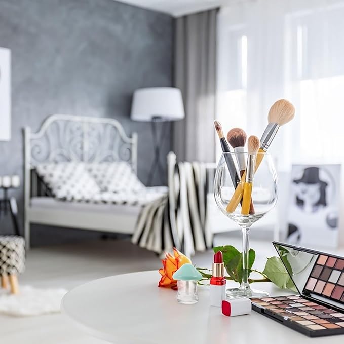 NOLITOY 10 Pieces Clear Lip Gloss Tubes 1.97 Inch Mushroom Shape Plastic Lip Gloss Containers Mini Empty Tube for DIY Cosmetics Women Girls(Mix Color)