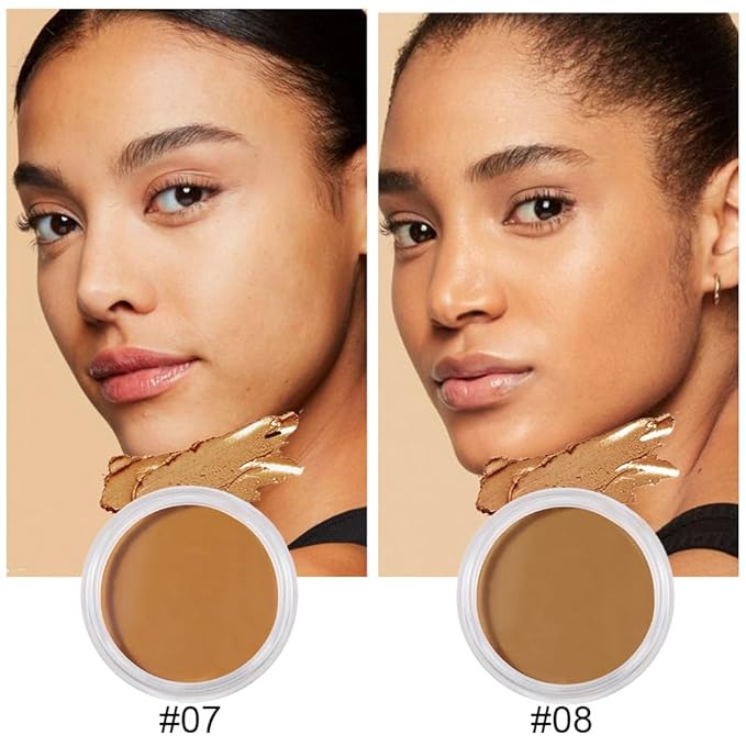 Kaely 2Pcs Cream Pot Concealer Full Coverage Set,Conceal