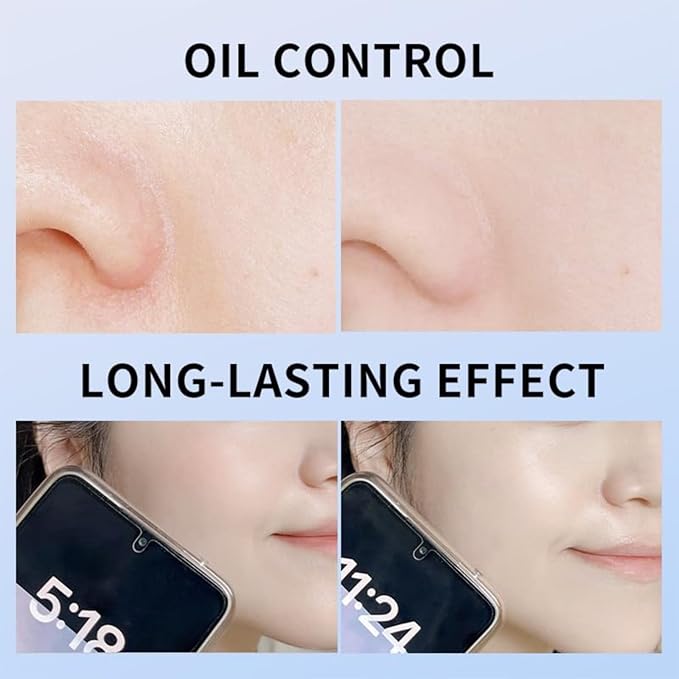 Oil Control Face Pressed Powder,Matte Smooth Setting Powder