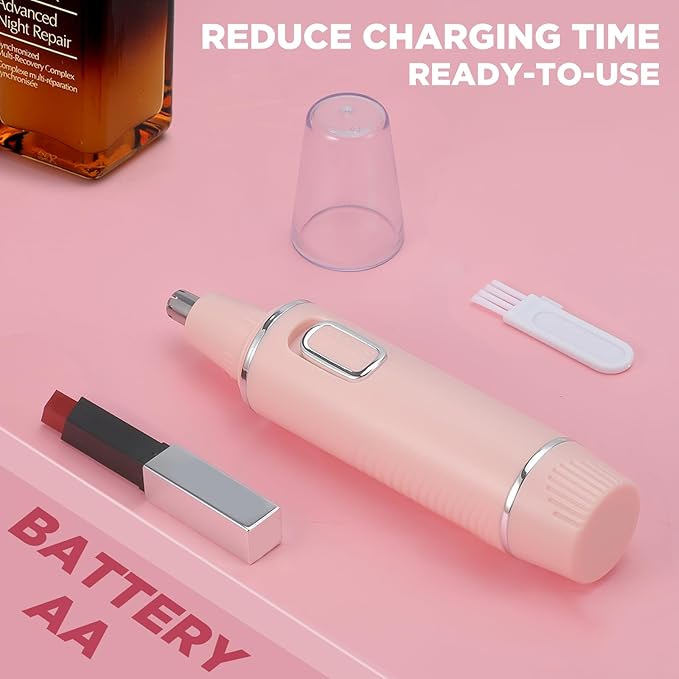 AREYZIN Nose Hair Trimmer for Women & Eyebrow Trimmer-2024 Professional Painless Ear and Nose Trimmer Nasal Hair Clipper, Powerful Motor, Easy to Clean, Dual Edge Blades