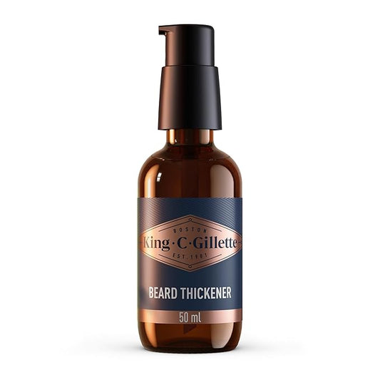 King C. Gillette Beard Thickener formulated with Vitamin B complex and Caffeine, 1.7oz