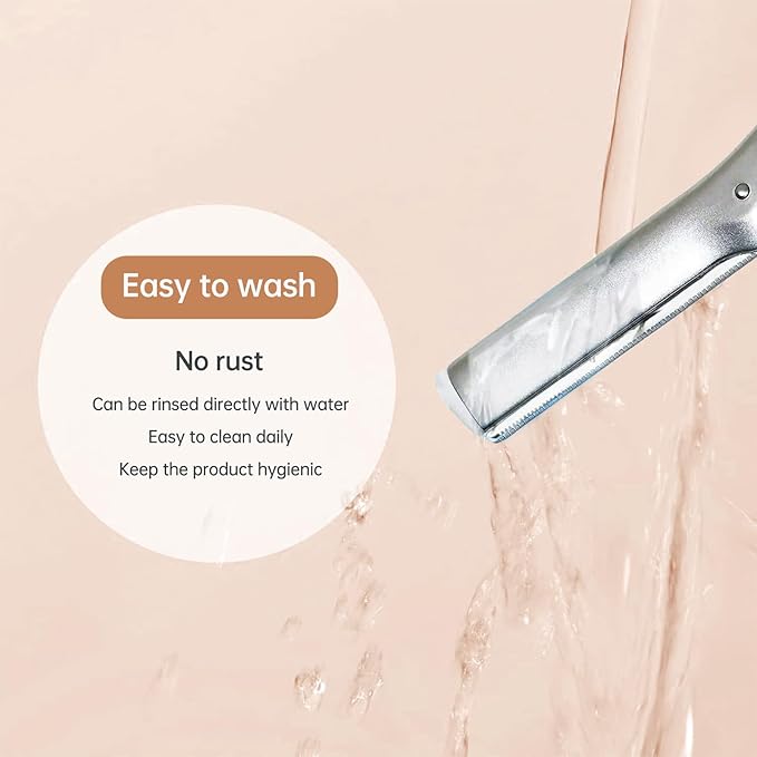 Facial Razor Replacement Blades Be suitable for Twee zerman Stainless steel blade,Including one cleaning brush. 60 Count (Pack of 1)