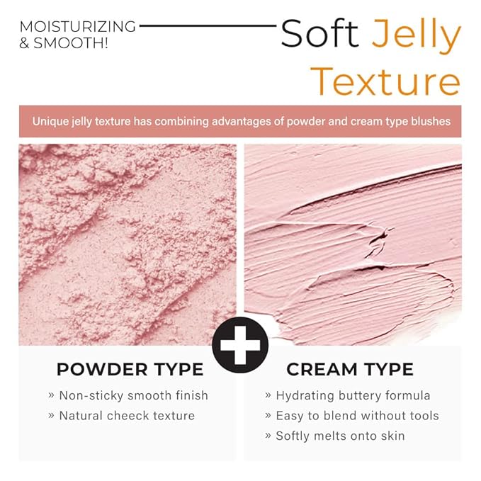 A'PIEU Juicy-Pang Jelly Blusher [VL01] (0.17 oz) - Soft Touch Cheek Color with Creamy Powdery Texture for Natural Dewy-Finish, No Fall-Out.