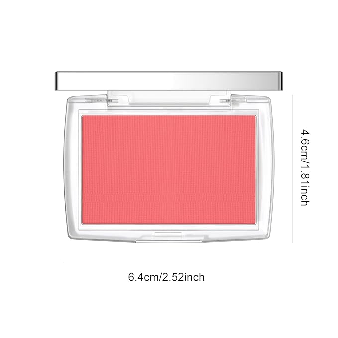 KYDA Powder Blush, Radiant Glow Face Blusher, Blendable Formula, Lasting Moisturizing, Ultra Fine Lightweight Texture, Cherry