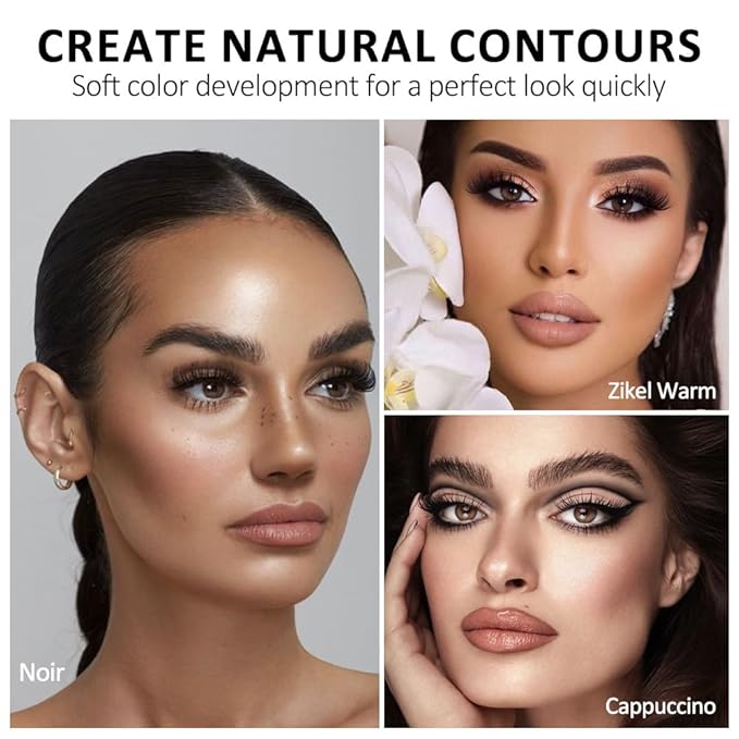 Professional Light Medium Brown Contour Highlight Palette,Multiple Full