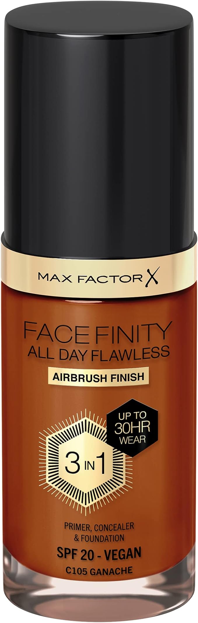 Max Factor Facefinity 3-in-1 All Day Flawless Foundation, 30ml