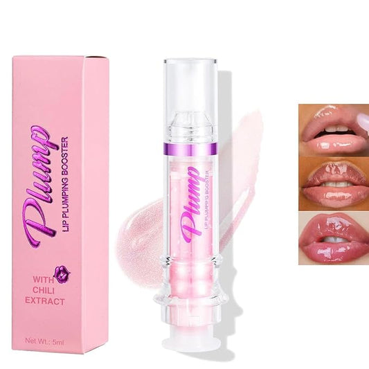 Lip Plumping Booster, Spicy Lip Lipstick, Lifter Gloss, Hydrating, Volumizes High-Shine Lip Plumping Lip Glass Mirror Lip Makeup Lip Glaze Plump & Pout Lip Plumper for Women Girls (02)
