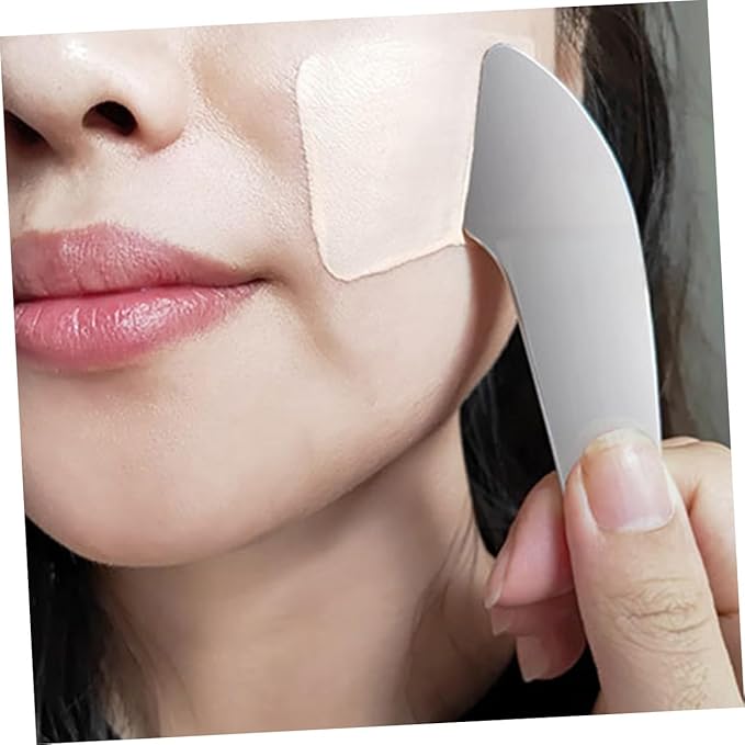 Beavorty Makeup Spatula Foundation Shovel Toning Stick Stainless Steel Mix