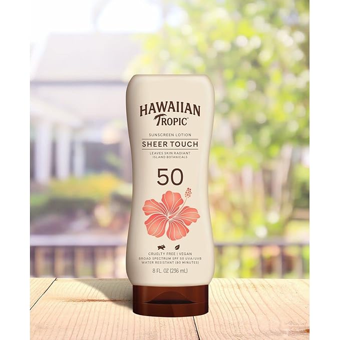 Hawaiian Tropic Sheer Touch Lotion SPF 50 Sunscreen-8 oz