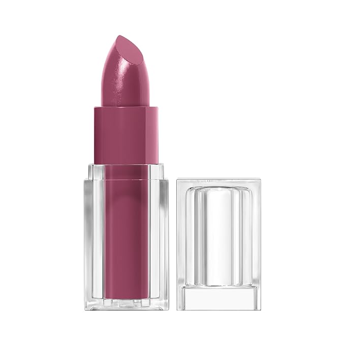 COVERGIRL Clean Lip Color, Blooming Lilac, Satin Finish, Squalane, Avocado & Aloe, Carmine-Free, Non-Drying, 0.12oz