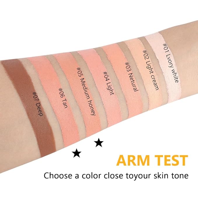 Kaely 2Pcs Pot Concealer Full Coverage Set,under Eye Correcting Concealer,05+06