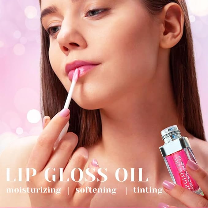 Hydrating Lip Glow Oil, Moisturizing Lip