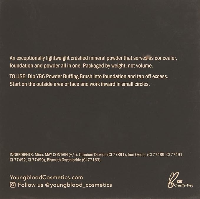 Youngblood Clean Luxury Cosmetics Natural Loose Mineral Foundation, Cruelty Free