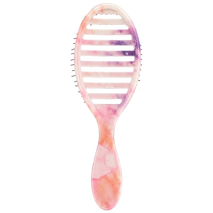 Wet Brush Speed Dry Hair Brush - Watermark (Color Wash) - Vented Design and Ultra Soft HeatFlex Bristles Are Blow Dry Safe With Ergonomic Handle Manages Tangle and Uncontrollable Hair - Pain-Free