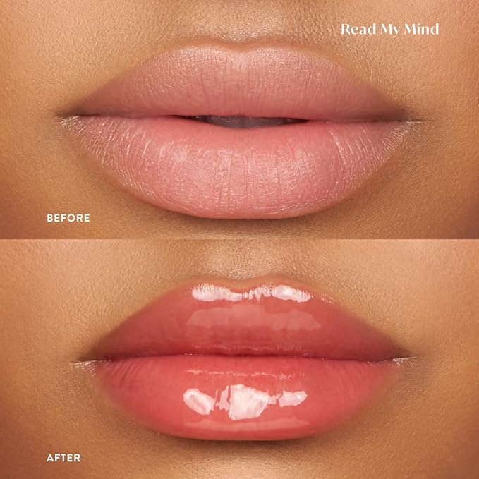 Dreamy Gleamy Tinted Lip Oil, Moisturizing, Shiny, Cruelty-Free, Vegan, Hydrating, Non-Sticky Tinted Lip Gloss, 5ml (Read My Mind)