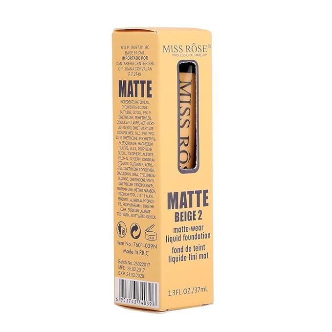 matte, Smooth Liquid Concealer Cream, Makeup Base Face Cream(#2) matte