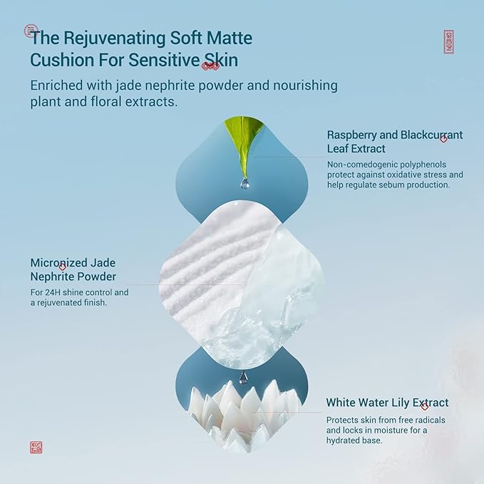 FLORASIS Flawless Jade Breathable Longwear Cushion Foundation (N20 Shimmering Lotus)