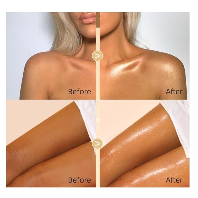 Shimmer Body Oil, Created for Melanin Rich Skin, (GOLDEN BROWN)