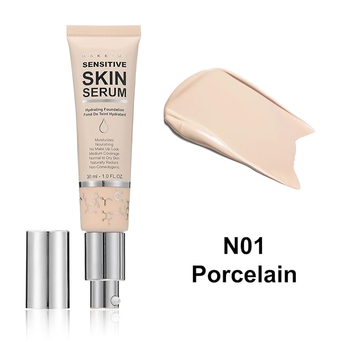 MAEPEOR Hydrating Foundation 6 Colors Full Coverage Liquid