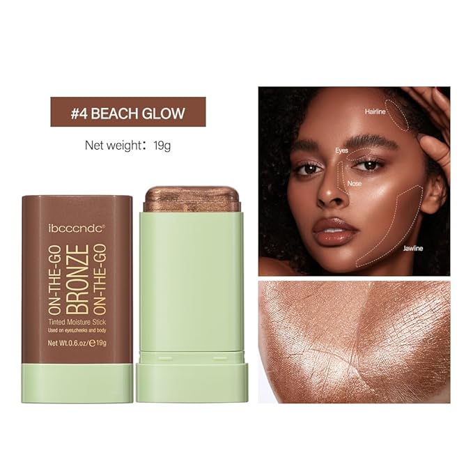 Multi-Use Makeup Bronzer Stick for Effortless Glow -