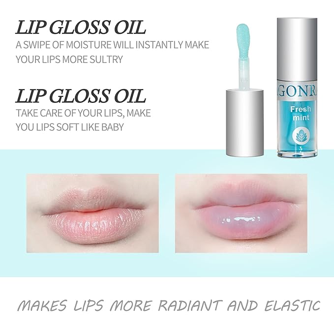 3Pcs Non-Sticky Hydrating Lip Glow Oil High Moisturizing Hydrating