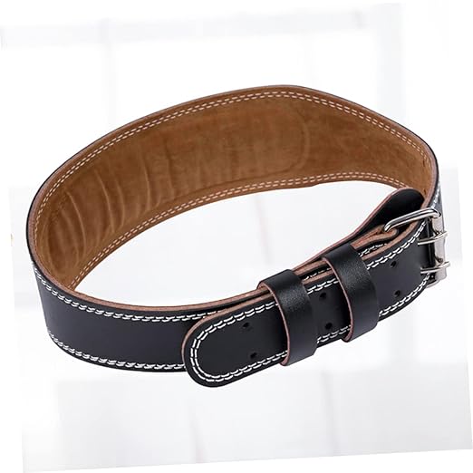 GLEAVI Men's Leather Belts Exercise Belt Powerlifting Belts