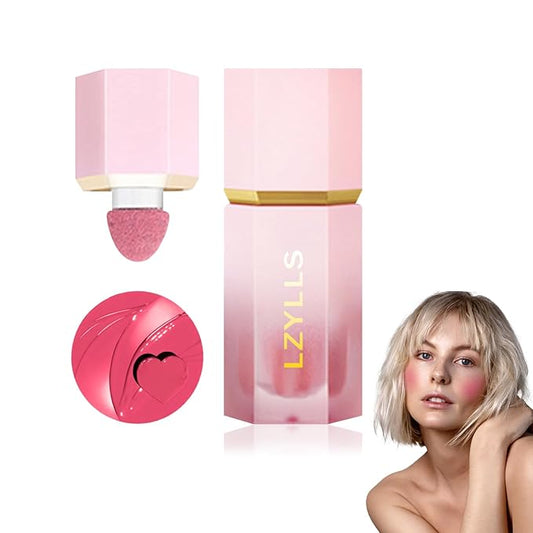 Cream Blush Stick with Brush,Waterproof Multi Cream Blush Skin C5