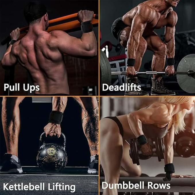 2pcs weight lifting hook help grip hook double