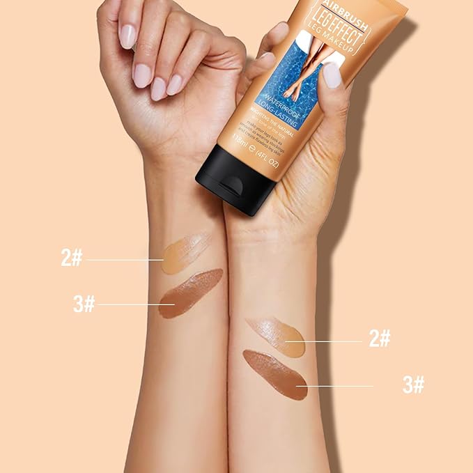 Boobeen Leg And Body Makeup Foundation, Waterproof Cover Skin Tone, 4 Oz