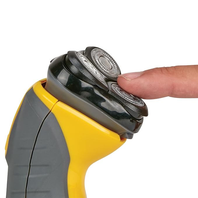 Remington Virtually Indestructible Rotary Shaver 5100, Electric Razor for Men, 100% Waterproof Design, Yellow