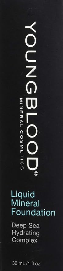 Youngblood Liquid Mineral Foundation, Sand, 17 Shades, Vegan, Cruelty-Free, Gluten-Free