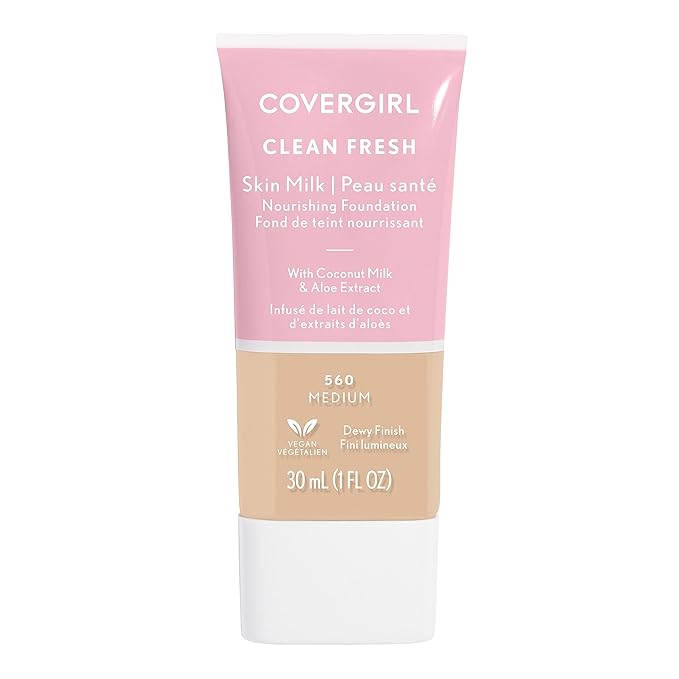 COVERGIRL, Clean Fresh Skin Milk Foundation, Medium, 1 may vary)