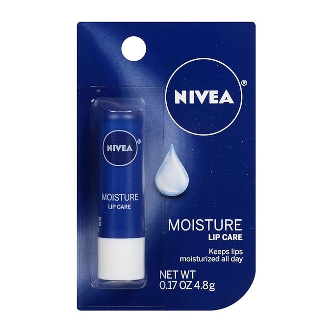 NIVEA A Kiss of Moisture Essential Lip Care 0.17 oz (Pack of 5)
