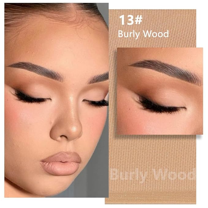 Kaely Pressed Single Eyeshadow Makeup, Light Nude Brown Matte Highly Pigmented Monochrome Eye Shadow Palette, Waterproof Neutral Powde Mini Eyeshadow, sombras para ojos, Lightweight Blendable, 13