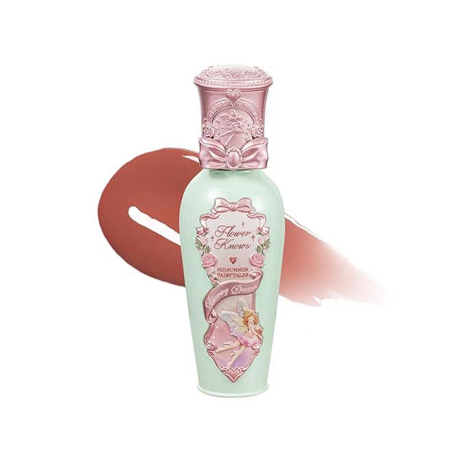 Flower Knows Midsummer Fairytales Lip Gloss G09 Dream Voyager + Violet Strawberry Rococo Glitter Lip Gloss G02 Rasberry Booze