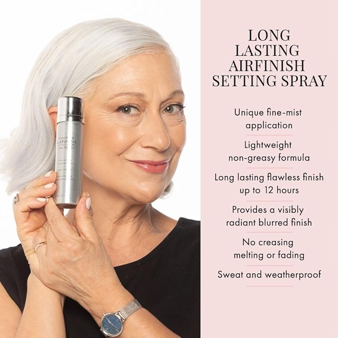 Jerome Alexander MagicMinerals AirFinish Setting Spray, Long-lasting Finishing Matte Coverage