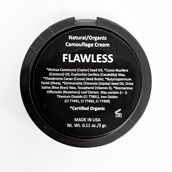 Organic Concealer, FULL Coverage Cover Up, 100% Natural, USA, Flawless