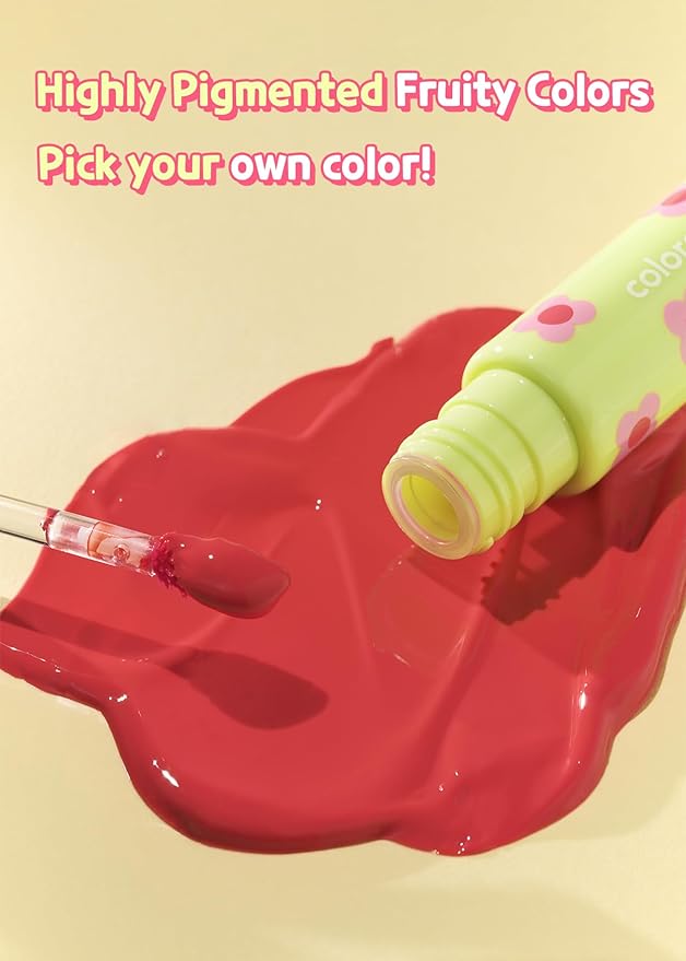 COLORGRAM Fruity Glass Tint 02 Dewy Grapefruit | Lip 11 Oz