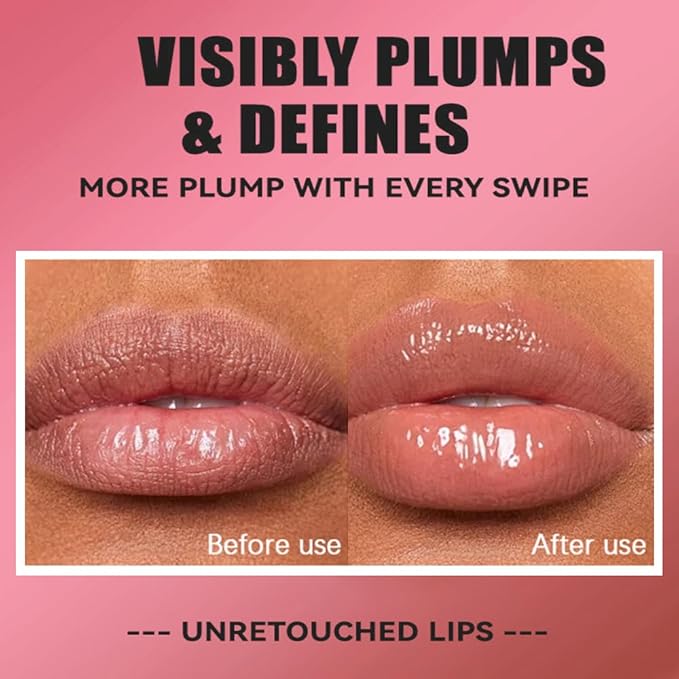 4 Colors Lip Oil Lip Glaze, Soft Brush Head Hydrating Lip Glow Oil,Shiny Transparent Lip Gloss Plumping,Long Lasting Nourishing Non-sticky Fresh Clear Smooth Lip Care -Set B