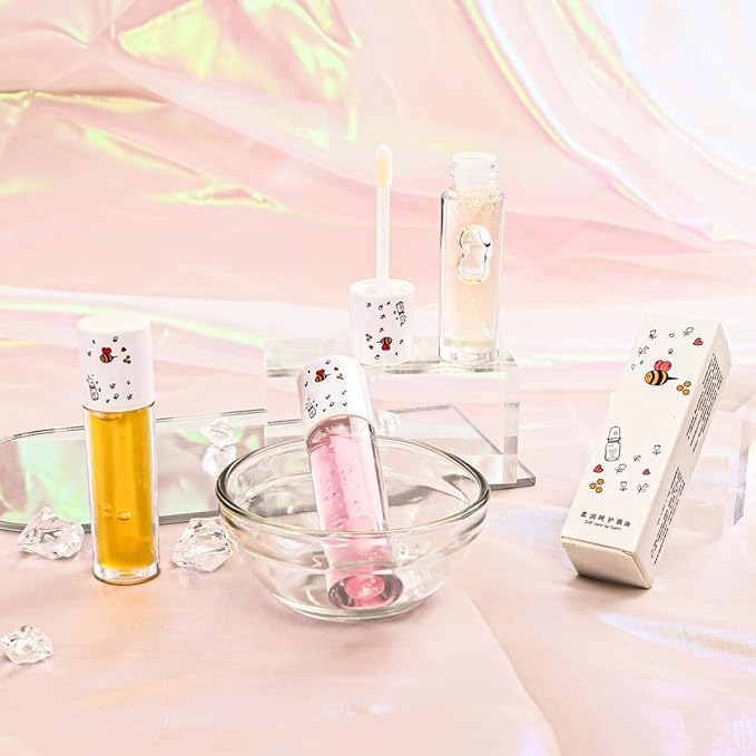 3Pcs Plumping Lip Oil Set, Moisturizing