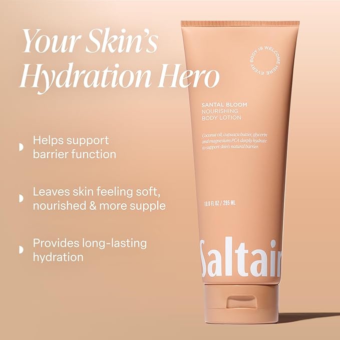 Saltair Body Lotion - 2 Pack Moisturizing Lotion For Dry Skin. Santal Bloom Scented Hydrating Body Cream with Nourishing Moisturizer Formula. Skin Care for Women and Men. 2x 10oz Tubes
